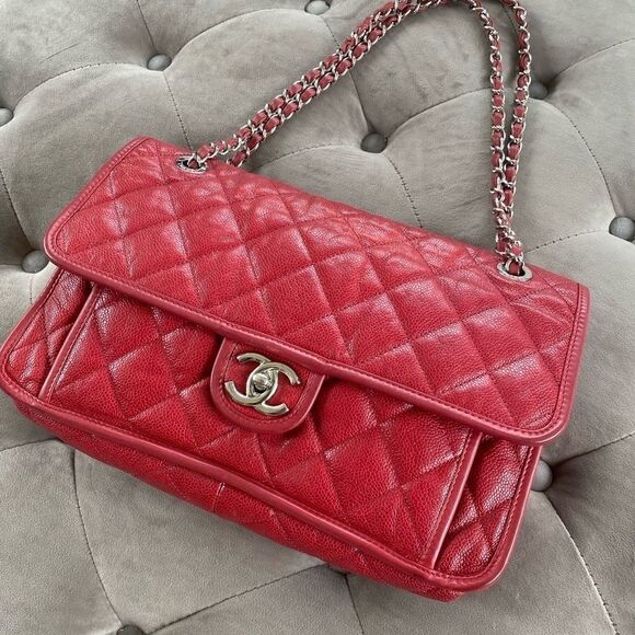 Chanel classic french riviera flap Shoulder Bag - Picture 3 of 14